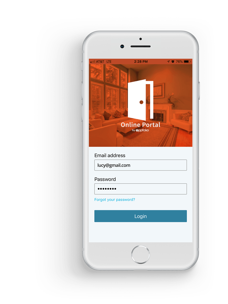 Online payment portal mobile screenshot